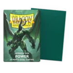Dragon Shield Matte Japanese Size Sleeves "Power" Green