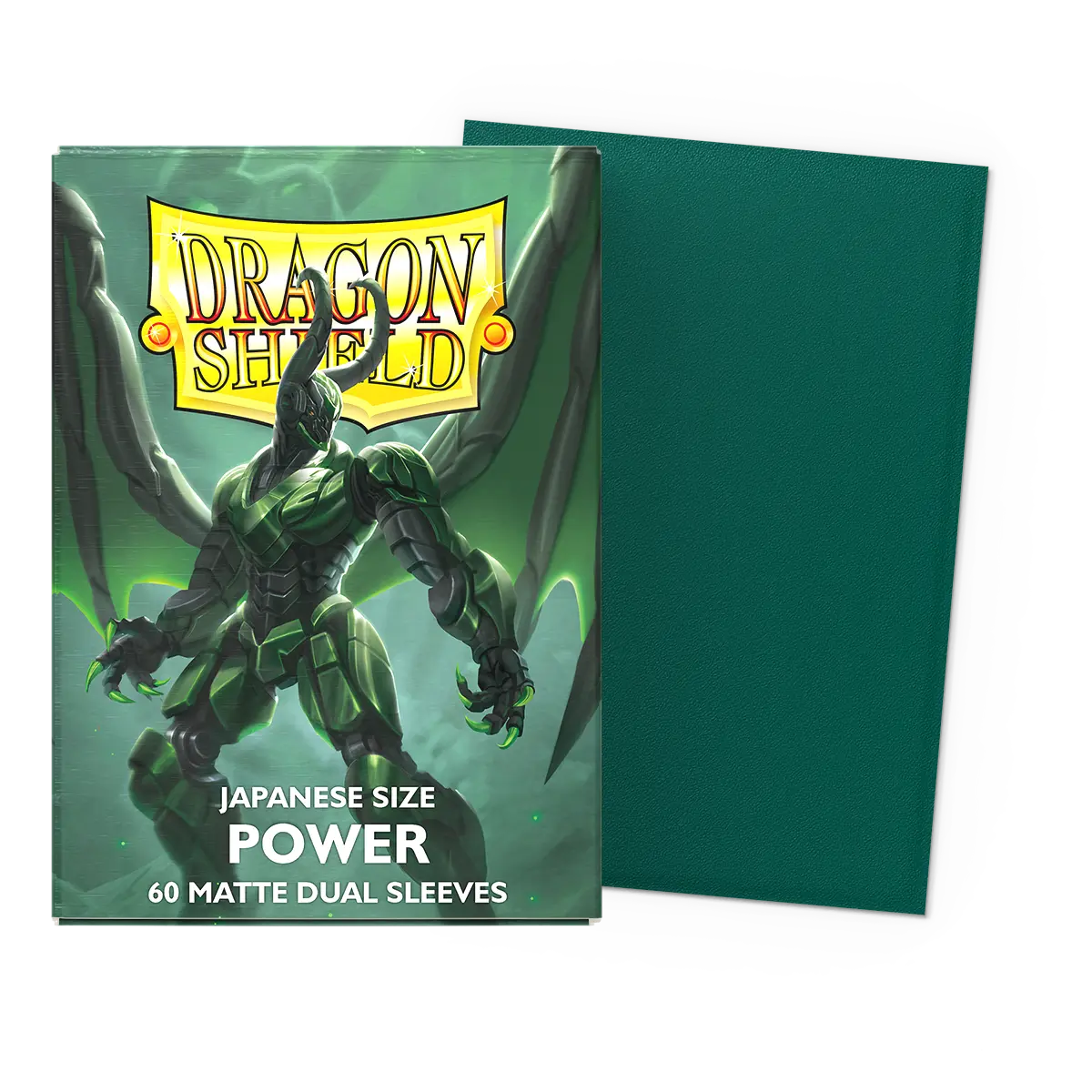 SKU-016 Dragon Shield Matte Japanese Size Sleeves "Power" Green - Image 1