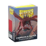 Dragon Shield Dual Matte Standard Sleeves Crimson/Silver